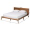 Baxton Studio Wheatley Mid-Century Modern Walnut Brown Finished Wood King Size Platform Bed 235-13245-ZORO - alternate 10